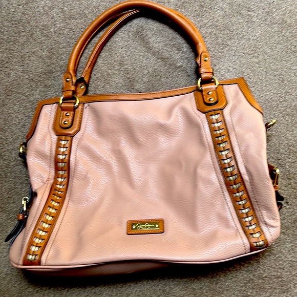 Large Jessica Simpson shoulder - tan with brown details - Picture 1 of 12